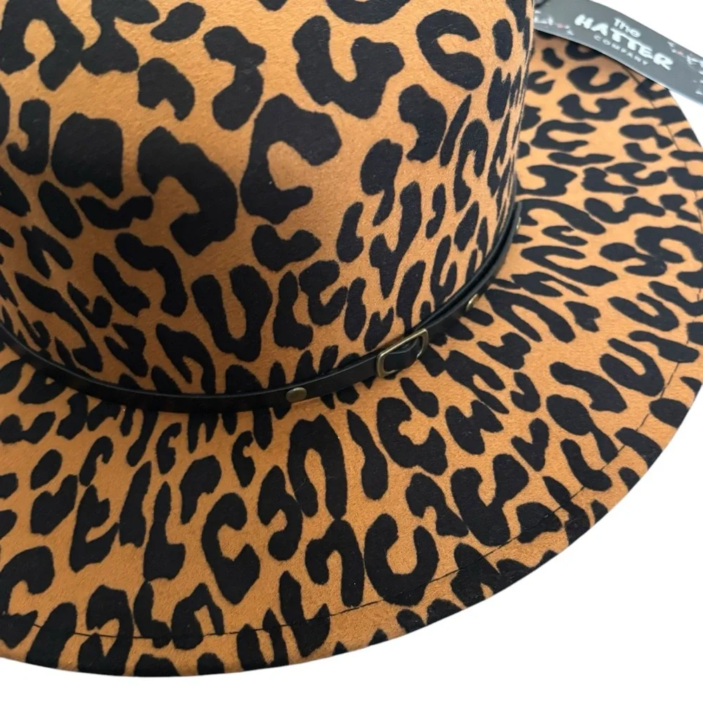 THE HATTER LEOPARD PRINT FEDORA‎ HAT